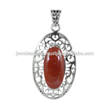 Red Onyx Edelstein 925 Sterling Silber Anhänger Schmuck